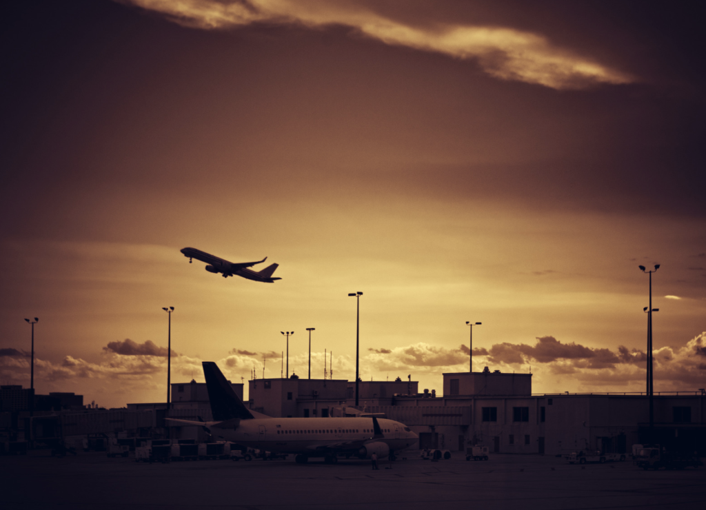 Agent de nettoyage à l'aéroport